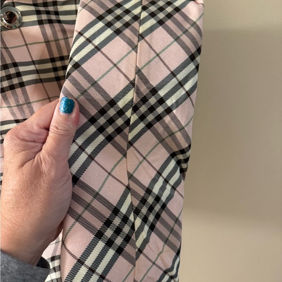 Burberry Pink and Black Plaid Tote - Picture 7 of 11